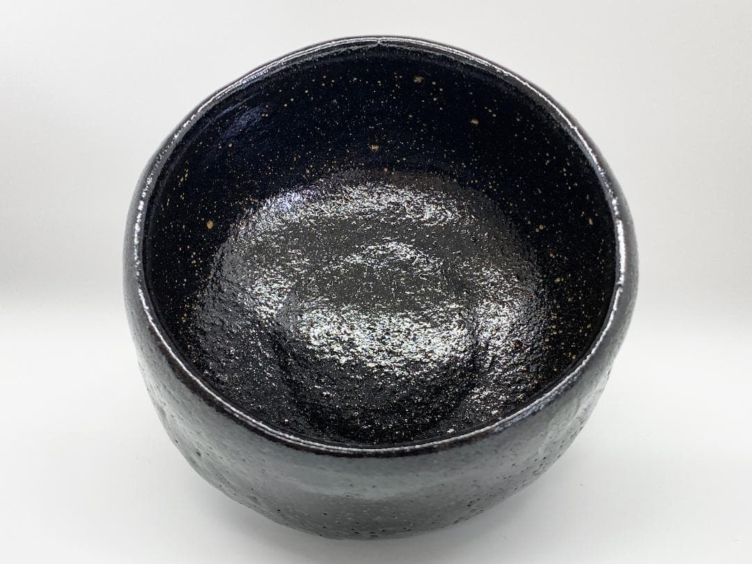 香野壮明 大樋焼 梅山窯 黒茶碗 黒楽 茶道具