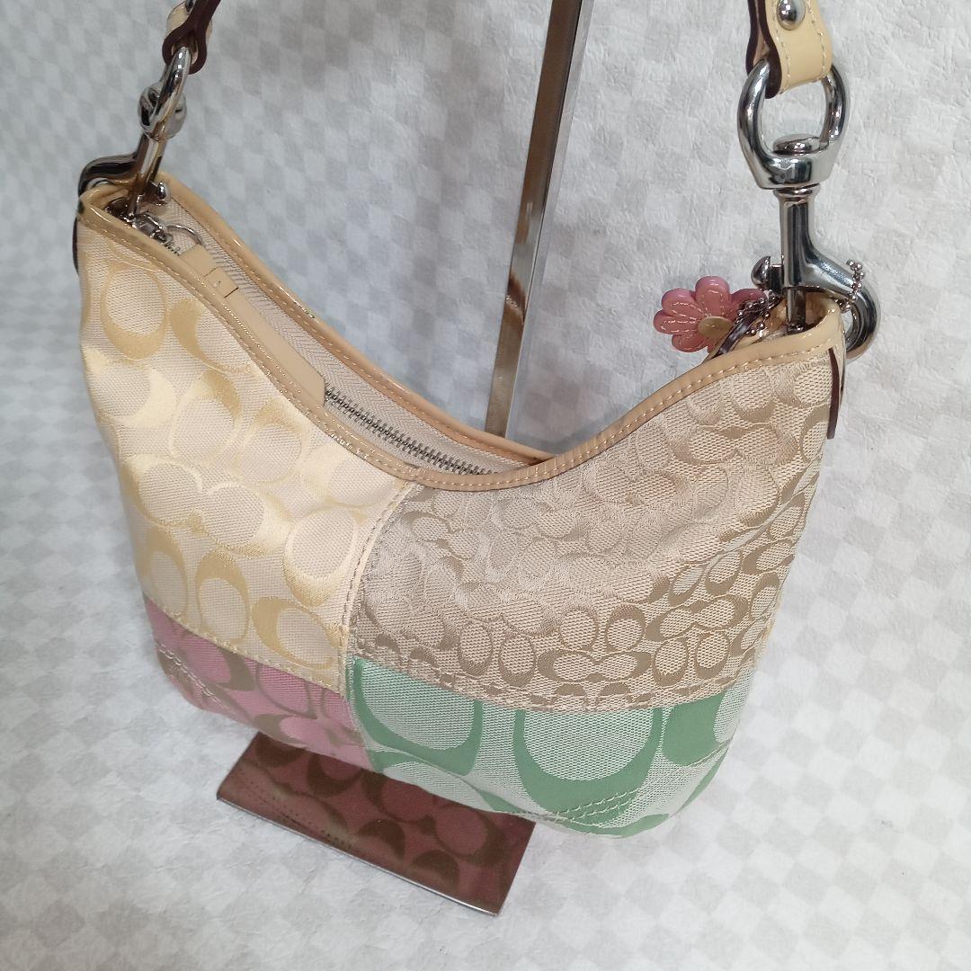 美品COACH パッチワーク マルチカラー Y2K　 ハンドバッグ