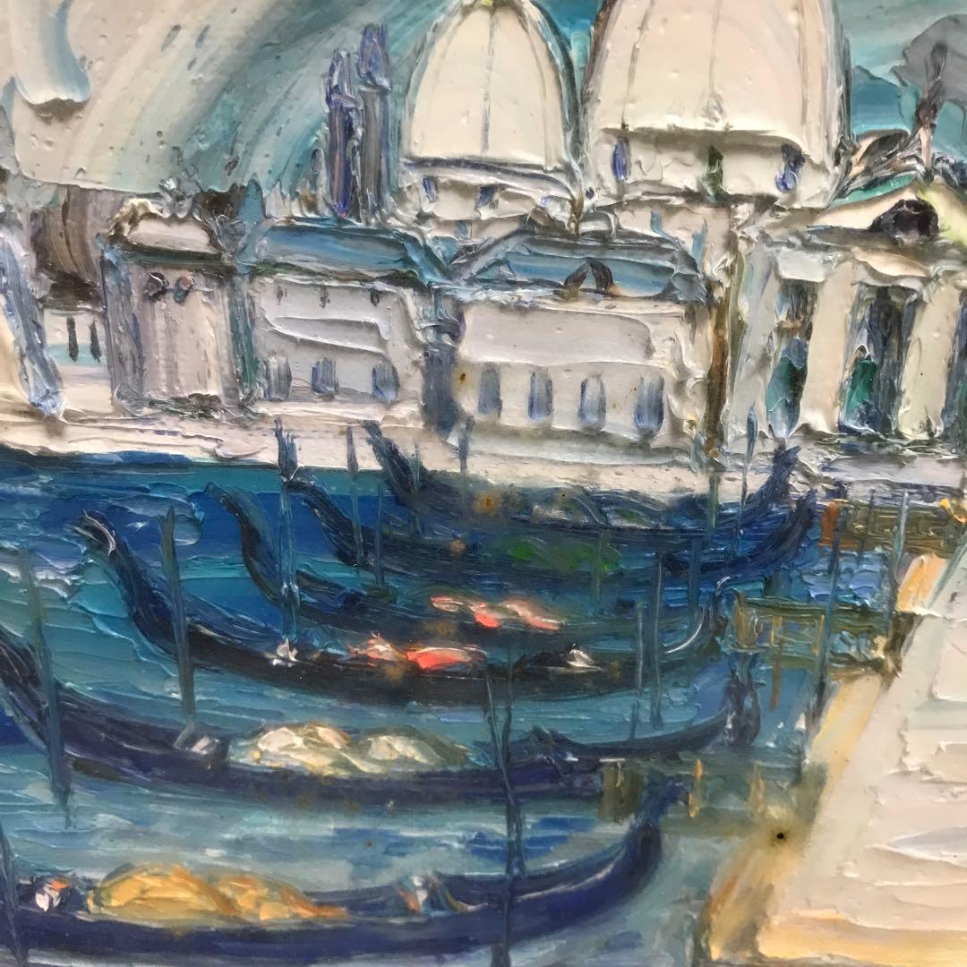 鈴木マサハル　ヴェネツィア風景の油彩額縁