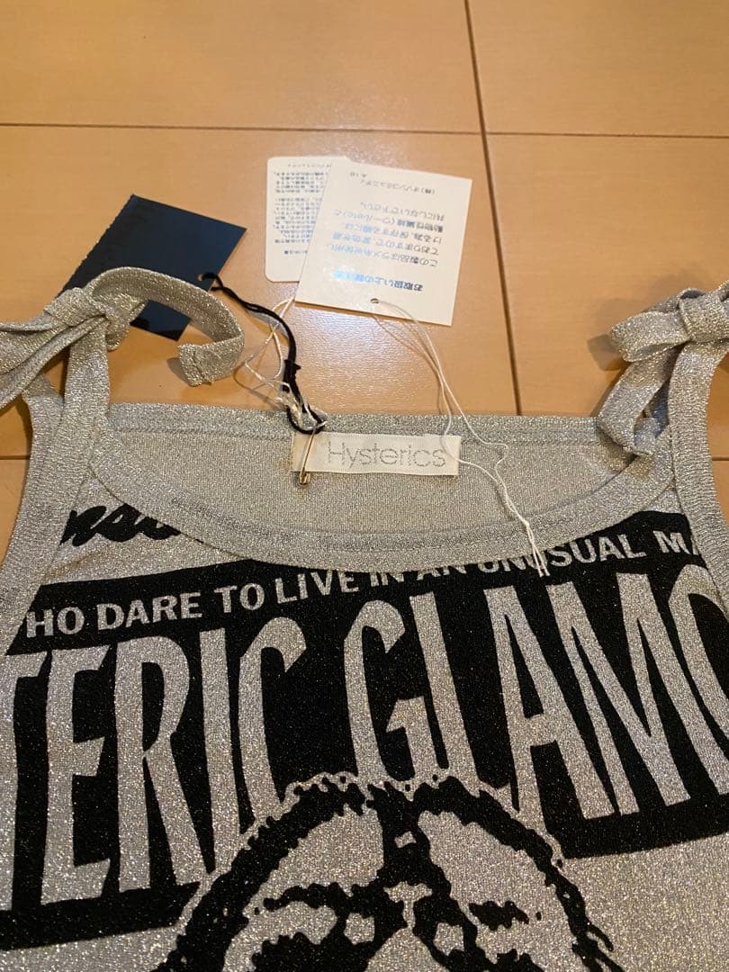 新品　初期　ヒステリックグラマー '90 ヒスガール　ラメキャミソール　Y2K