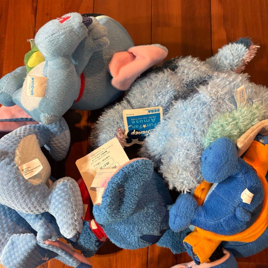 【まとめ売り】ディズニー　スティッチ　ぬいぐるみ　グッズ　(8-028)
