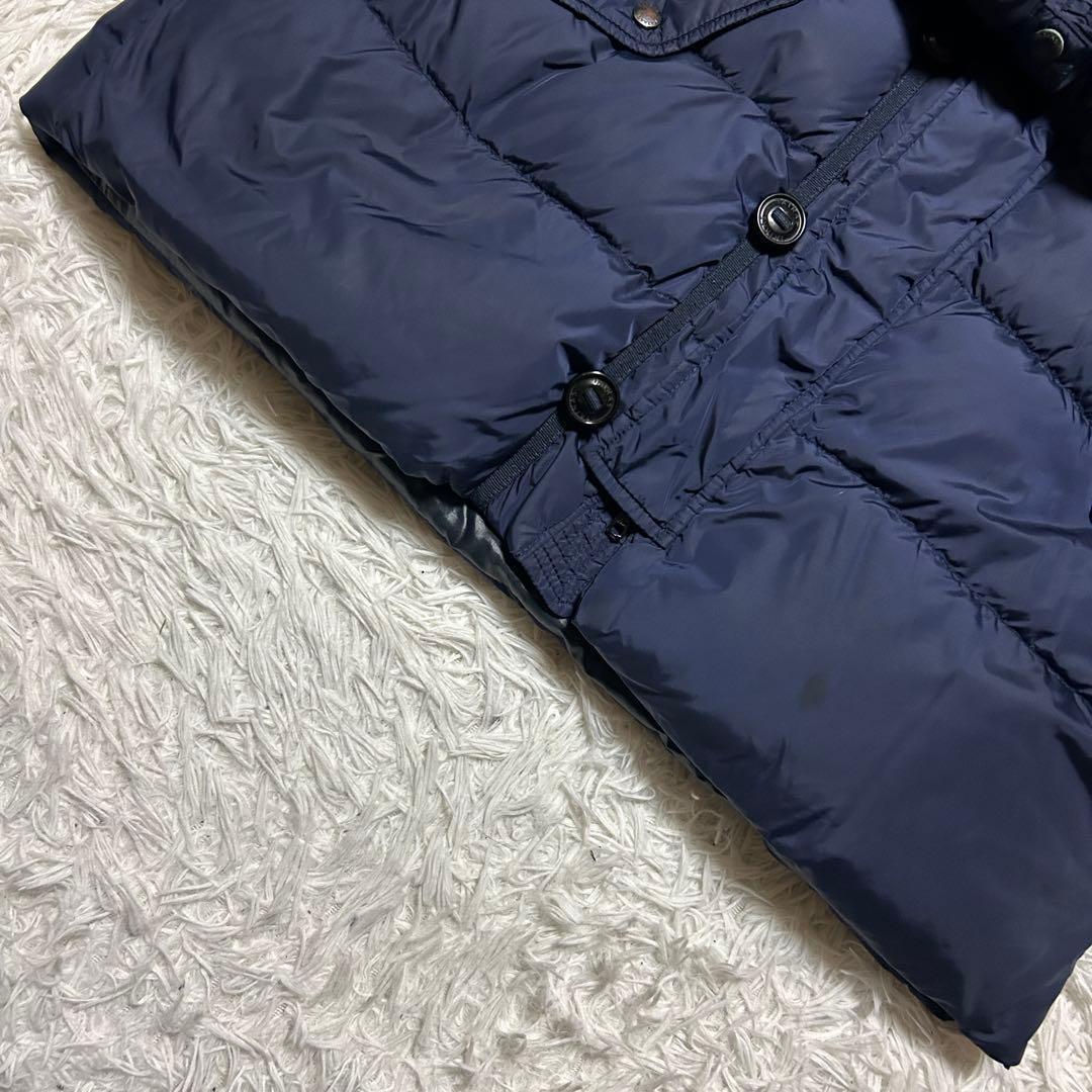 【希少】3XL タトラス ダウンジャケット アンティコ ボア ラクーンファー 紺