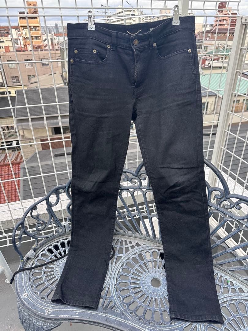 SAINT LAURENT PARIS エディ期ブラックスキニーデニムパンツ