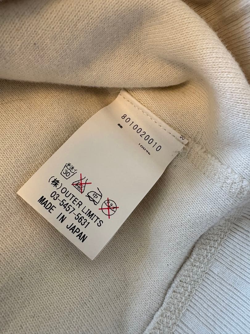 ナィジェルケーボン Nigel Cabourn ホワイト スウェット 48