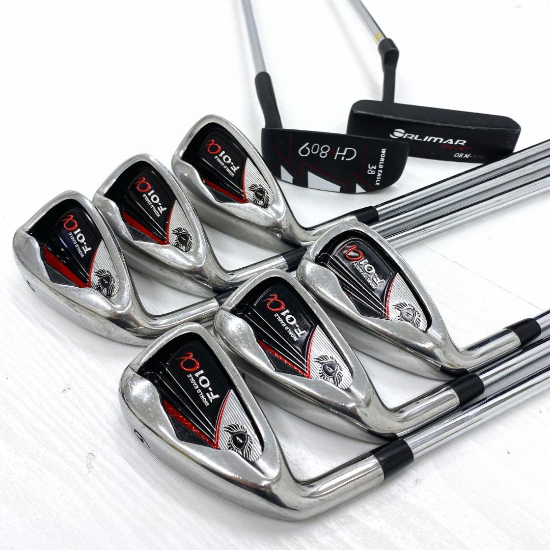 【左利き/レフティ】 ワールドイーグル ゴルフクラブ 初心者 セット 11本 R