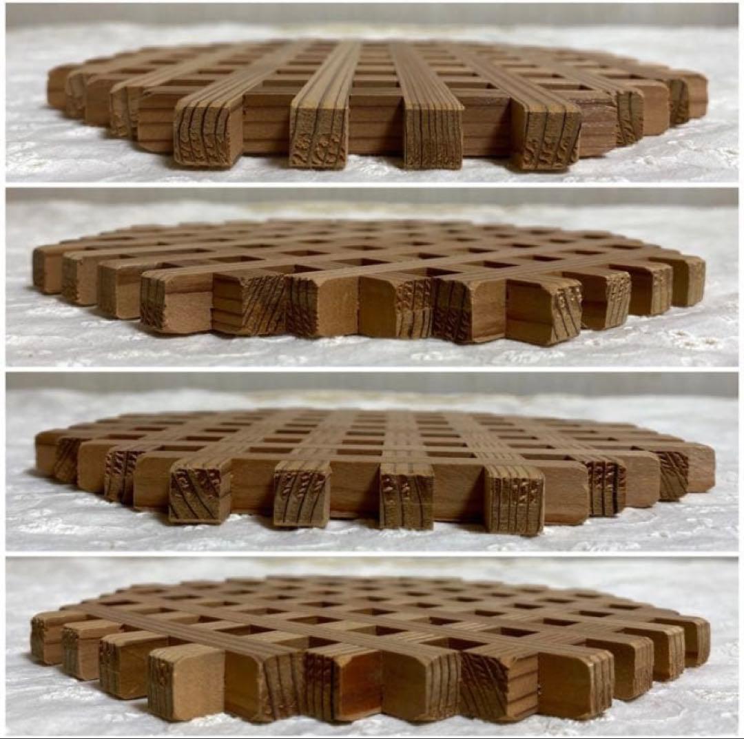 組子細工　鍋敷き　飾り台　キッチン雑貨　インテリア雑貨　木工芸品　キッチン用品