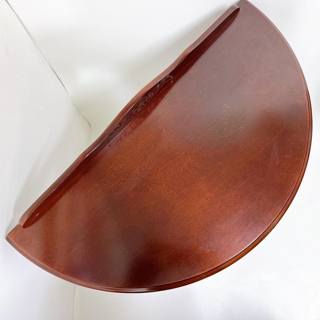 【良品✨送料無料】 アンティーク調 ハーフラウンド コンソールテーブル