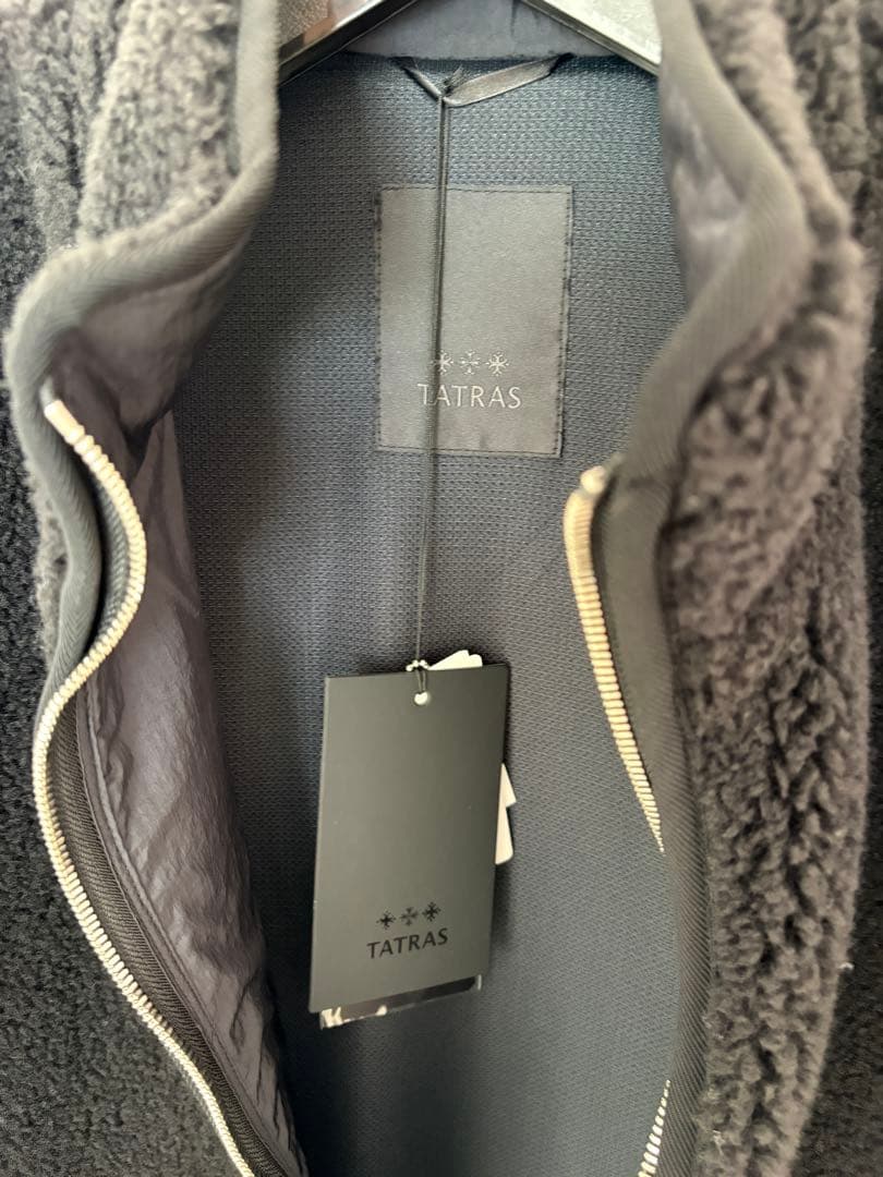 【美品】タトラス ボア ベスト FLAVIO メンズ サイズ2 ブラック