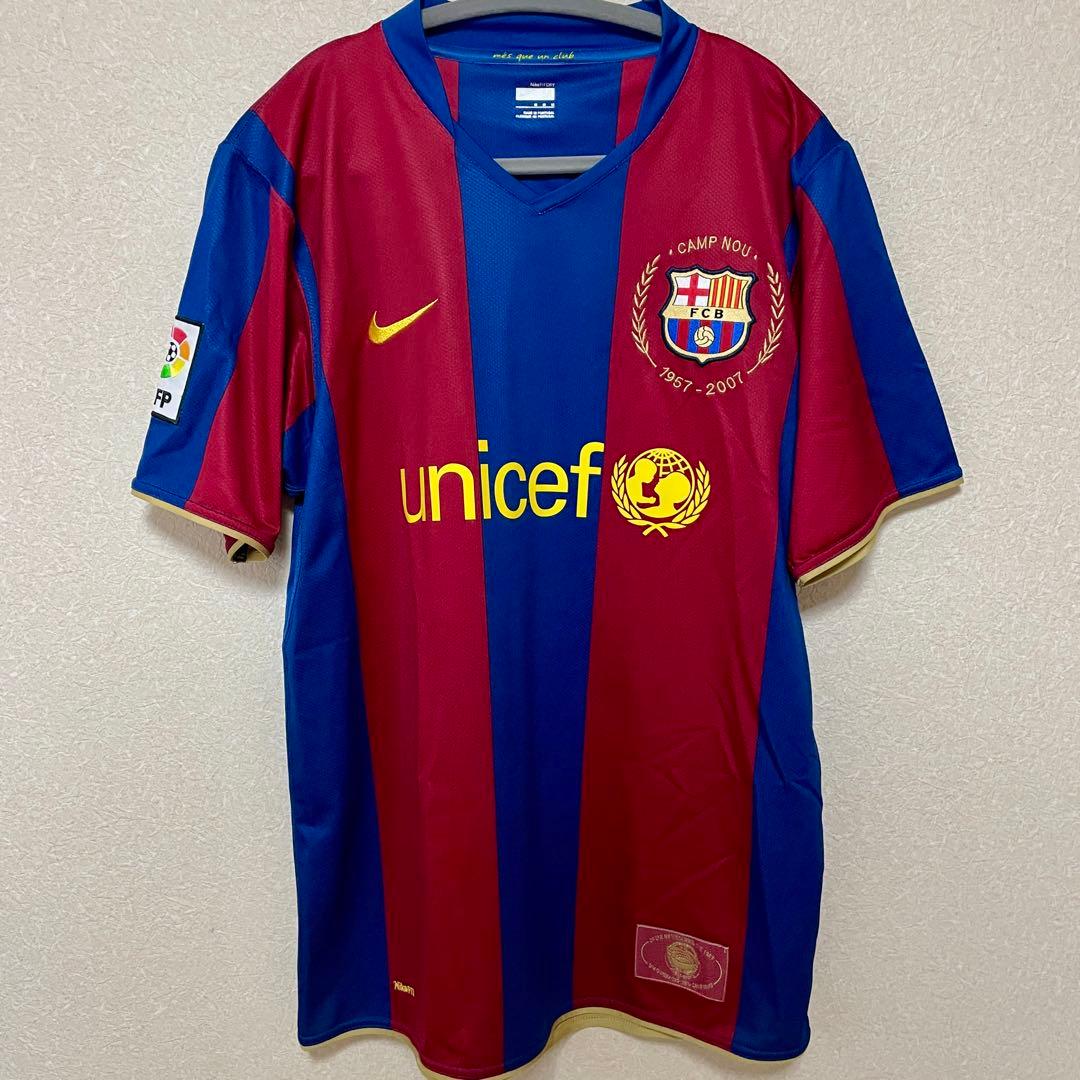 【正規品】ロナウジーニョ 10 カンプノウ50周年 バルセロナ ユニフォーム L