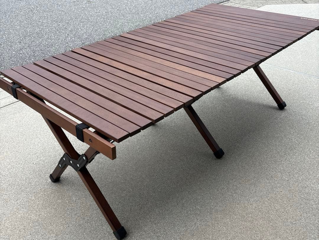 ピースパーク フォールディング ウッドテーブルラージ アウトドア