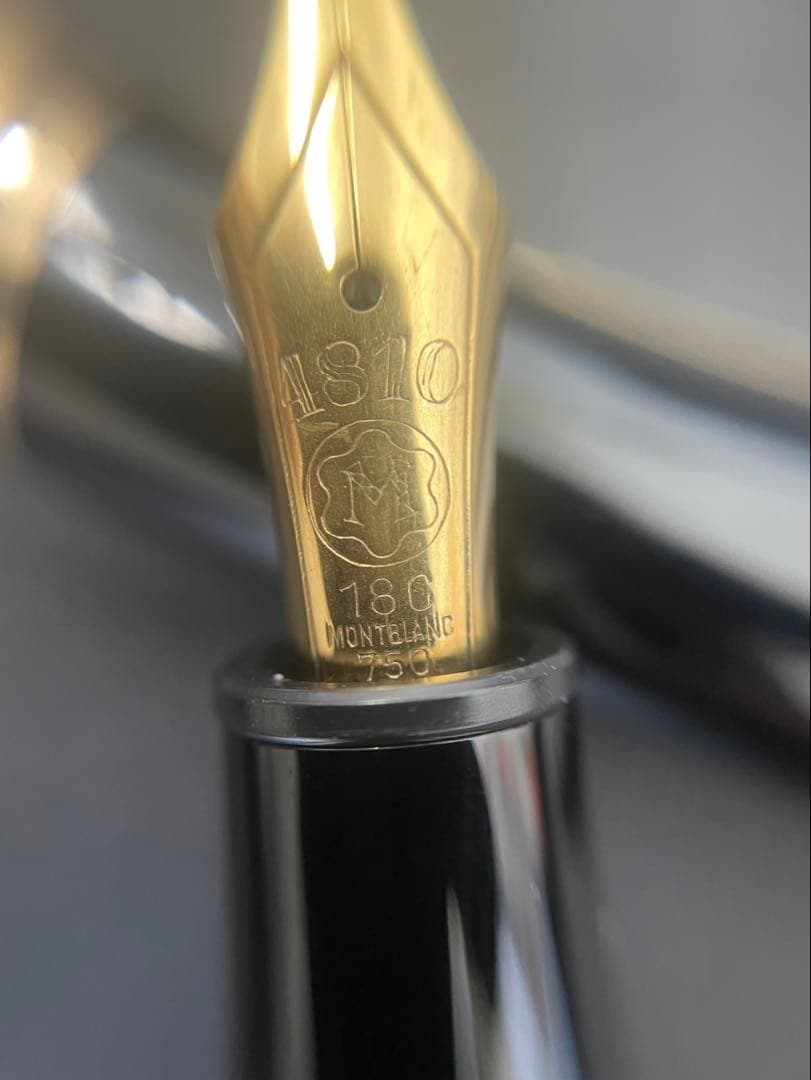 モンブラン　万年筆　146 マイスターシュテュック 18C全金ペン先　吸入式