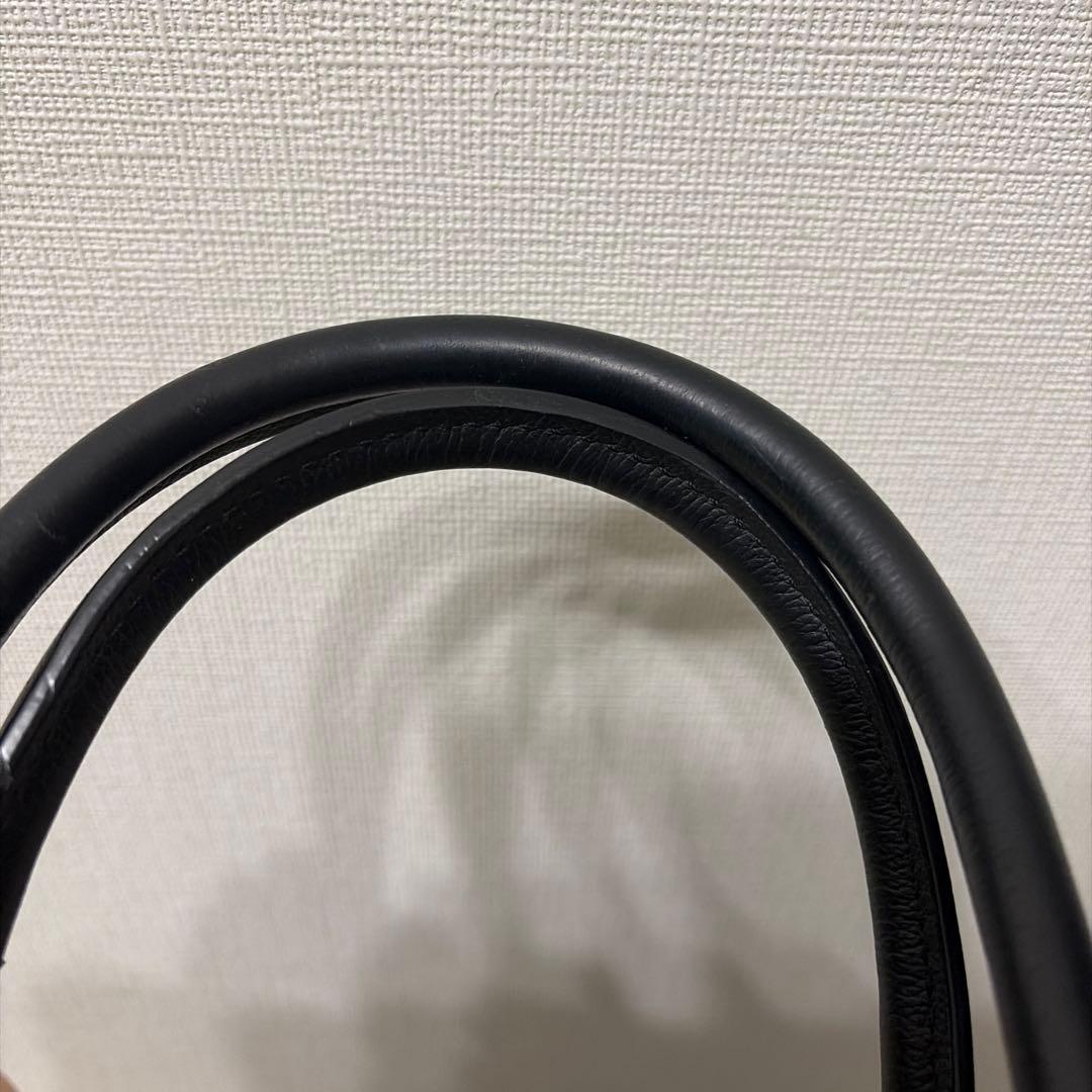 美品 COACH コーチ ビジネスバッグ オールレザー ストラップ付 ブラック