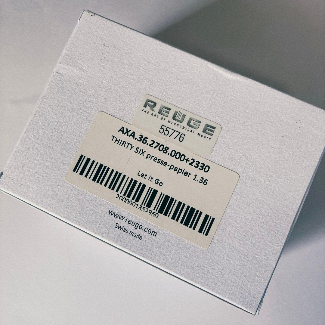 REUGE オルゴール 36弁　アクリルケース　Let it go（アナ雪）