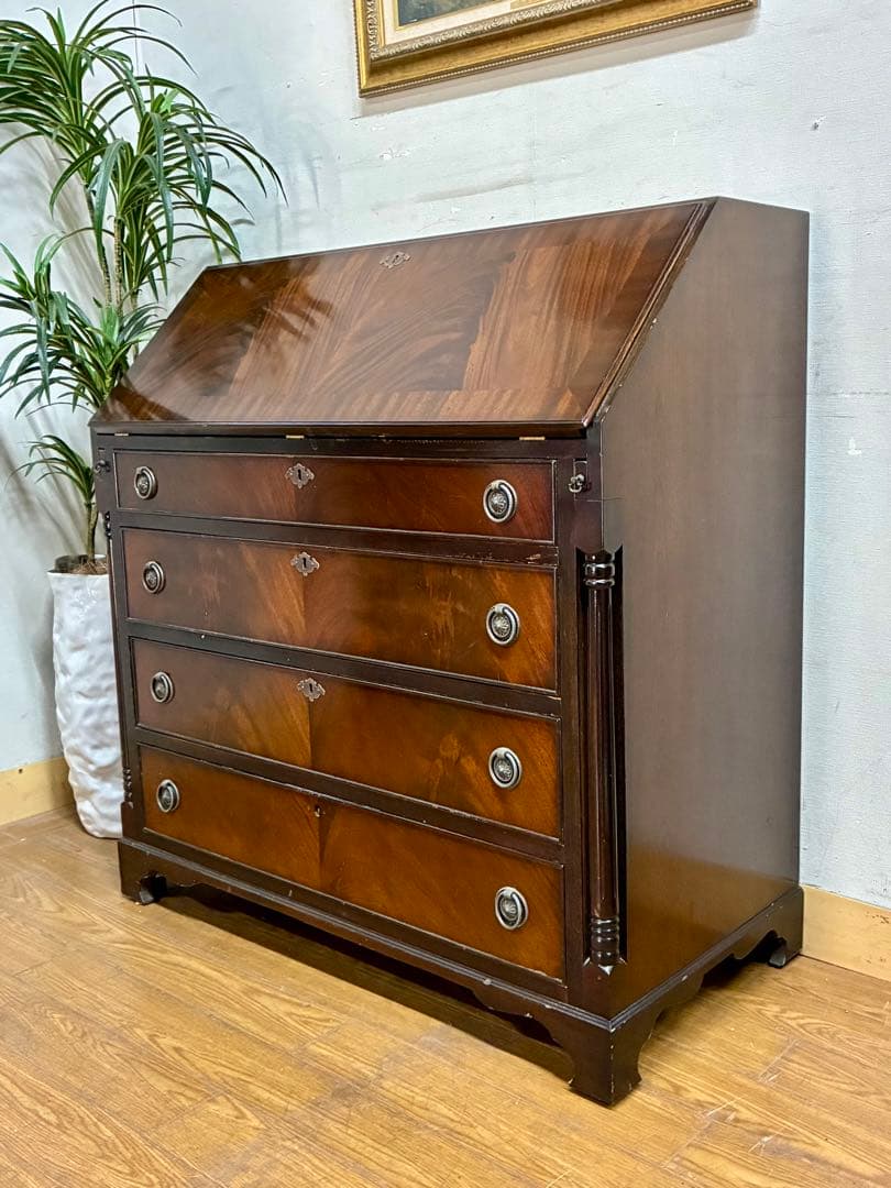 管382☆イギリス☆アンティーク☆Rosjohnロスジョン☆ライティングビューロ