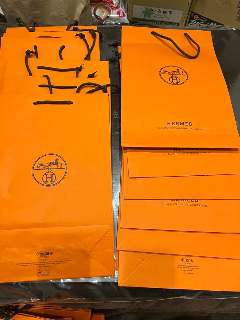 ■エルメス■ショッパー紙袋／60点／サイズ各種セット売りです