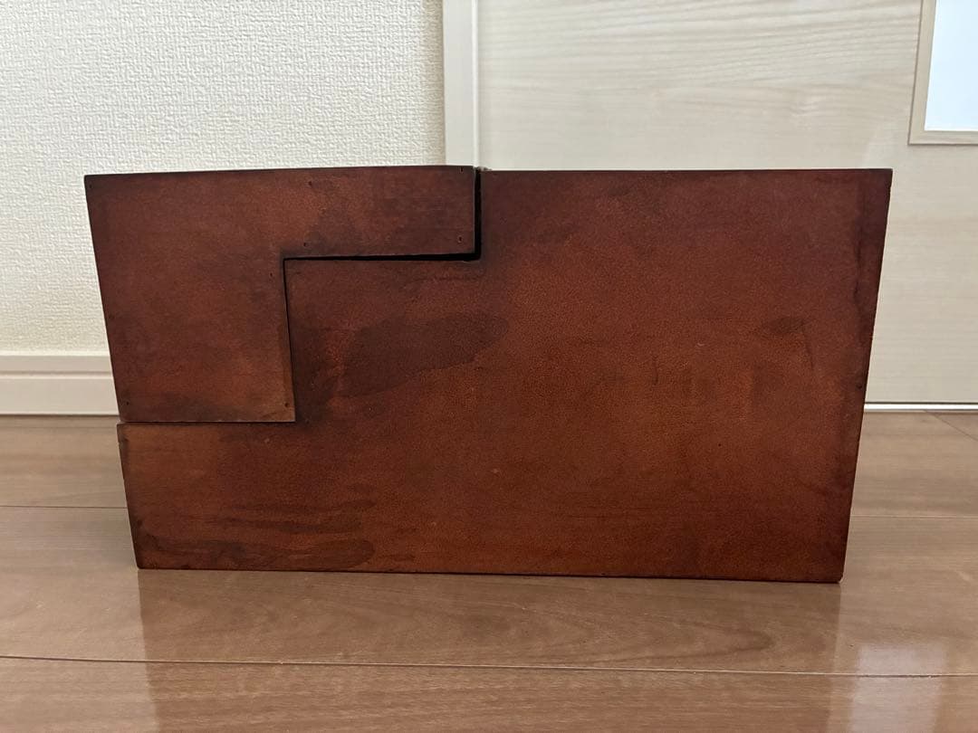 木製　階段型収納　階段箪笥　薬棚　レトロ