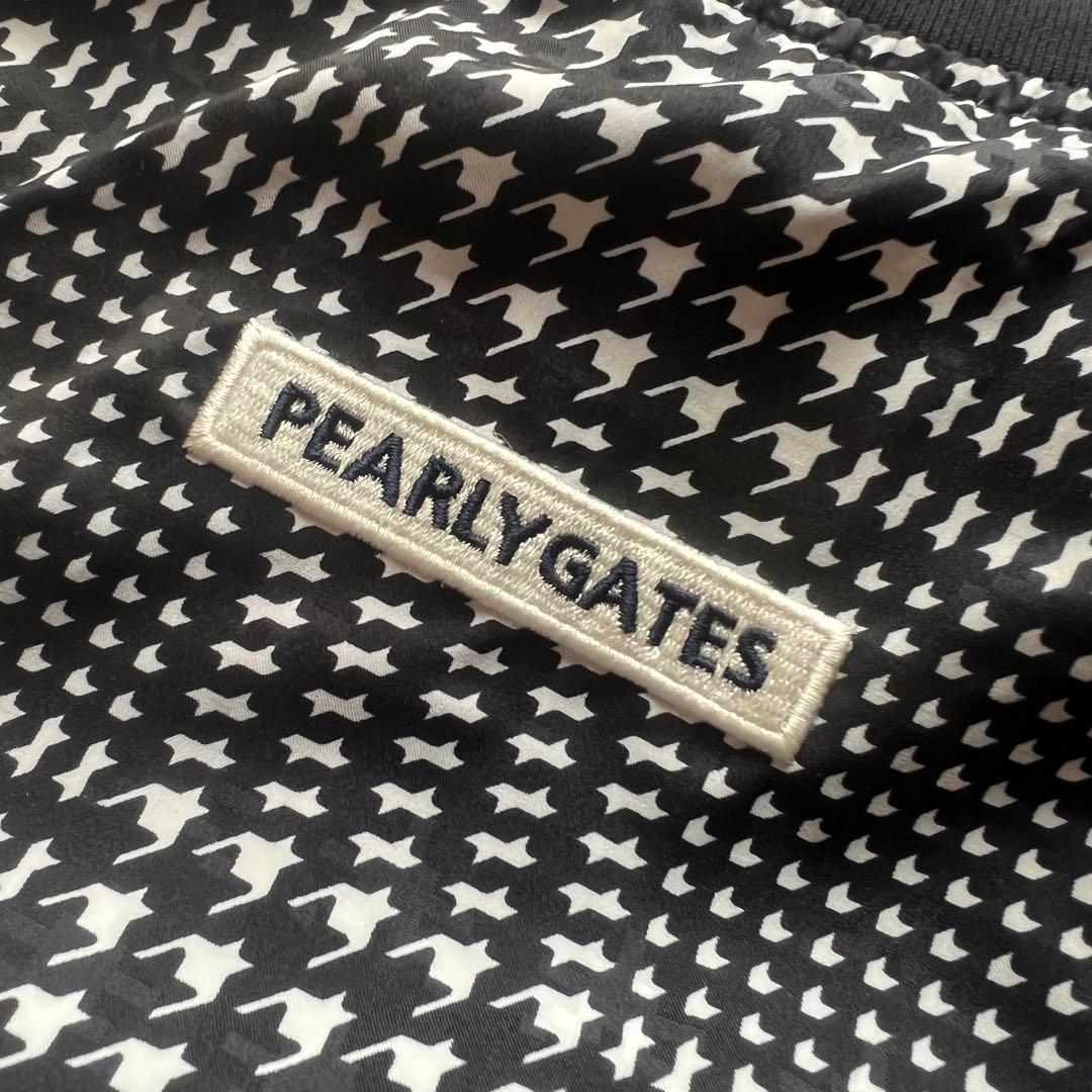 Pearly gates パーリーゲイツ　千鳥　ナイロンジャケット ロゴ　ゴルフ