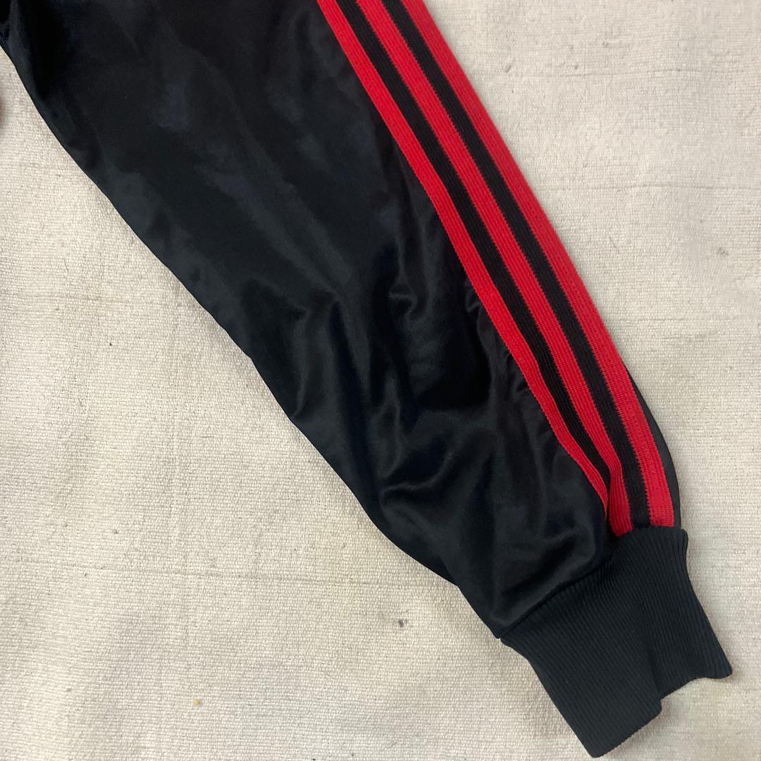 j31)美品オールドアディダスジャージ　80年代　スナップボタン　微裏起毛　L