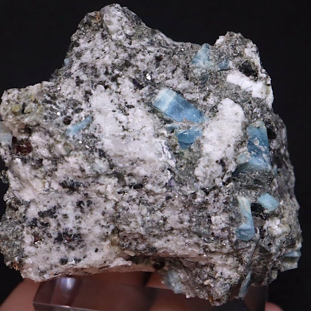 自主採掘！アクアマリン カリフォルニア産 205.4g AQ334 原石　天然石