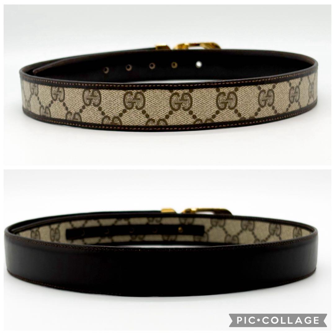 ♡美品♡ GUCCI GG柄 インターロッキング リバーシブルベルト