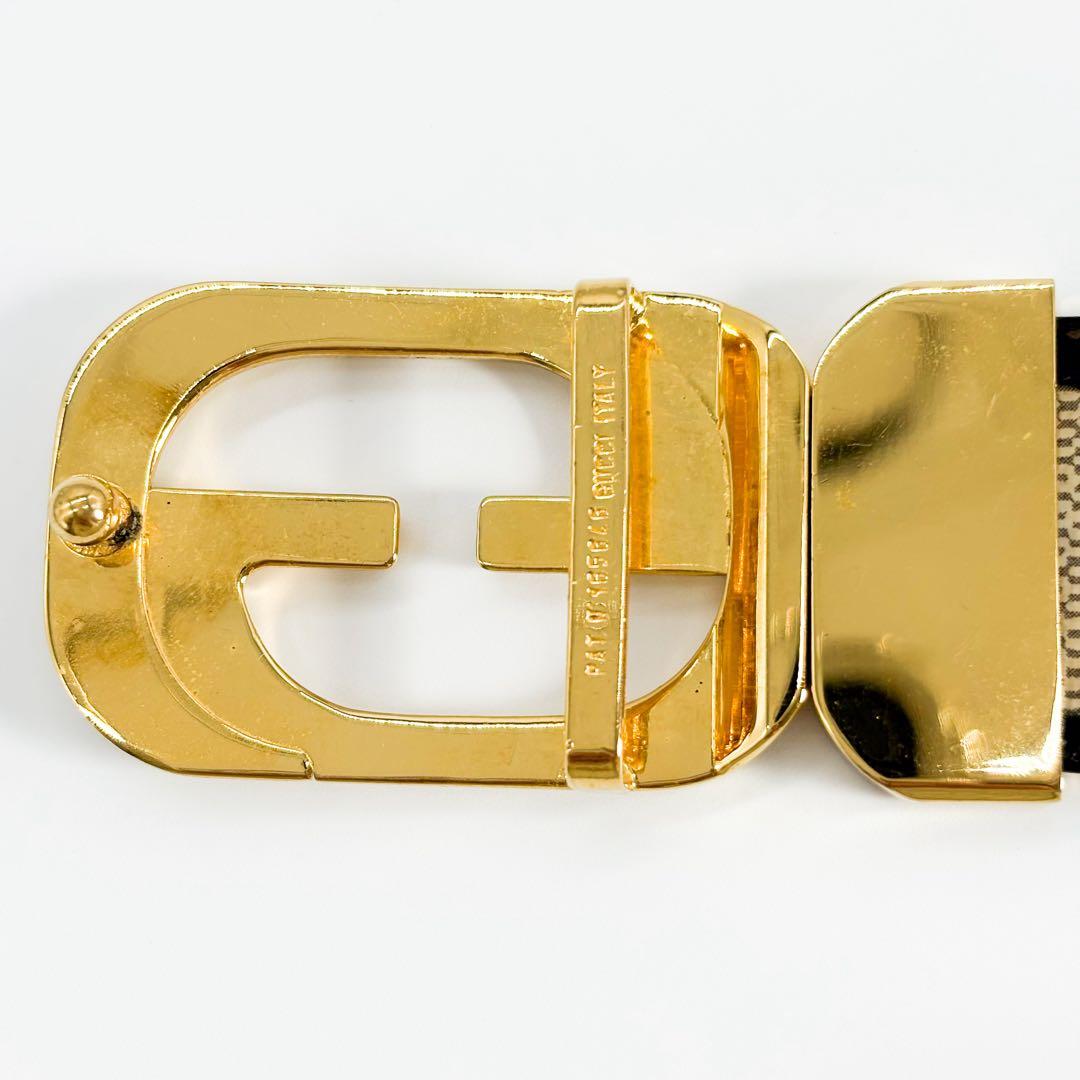 ♡美品♡ GUCCI GG柄 インターロッキング リバーシブルベルト