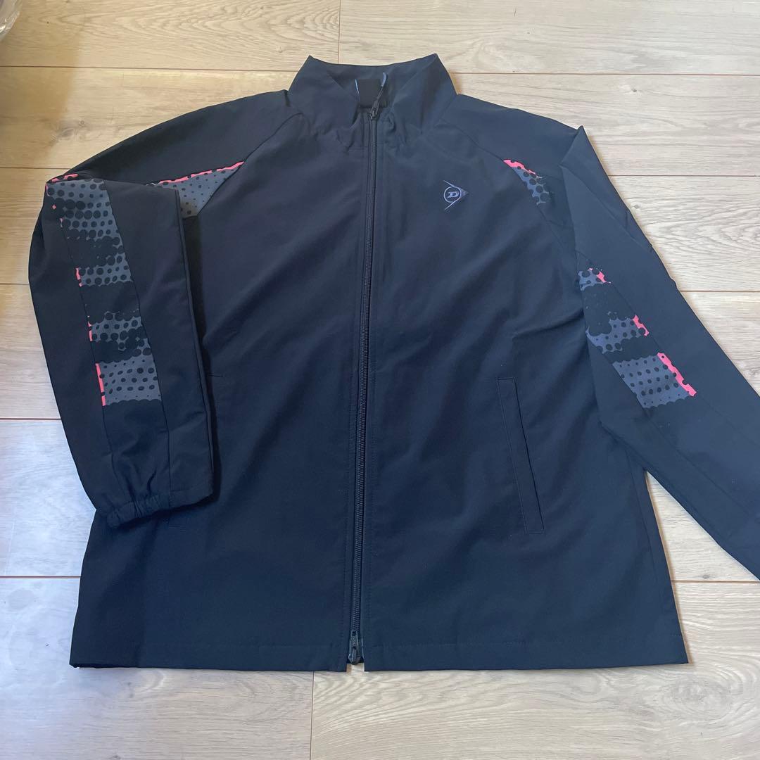 DUNLOP黒 ジャージ 上下セット テニスウェア