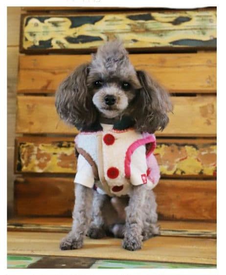 新品未使用　アトリエgg　クレイジーパッチボアベスト　ピンクベース