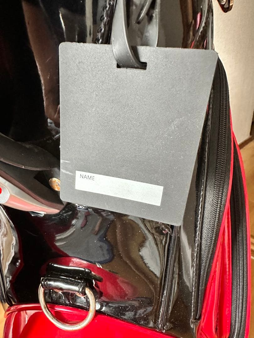 マスターバニーエディション キャディバッグ 黒赤