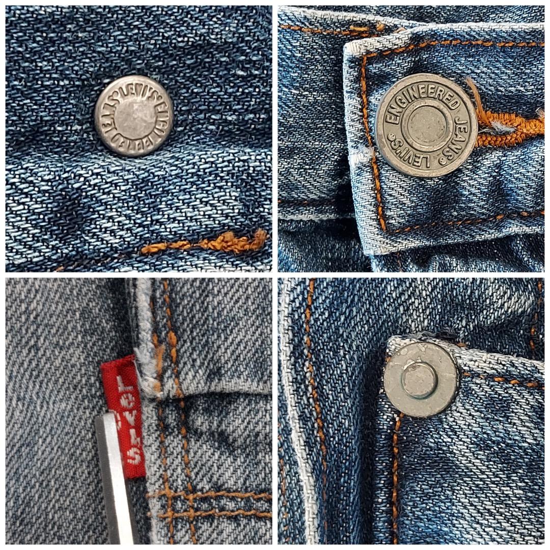 リーバイス エンジニアード ジーンズ W36 00s 青 古着 立体 18588