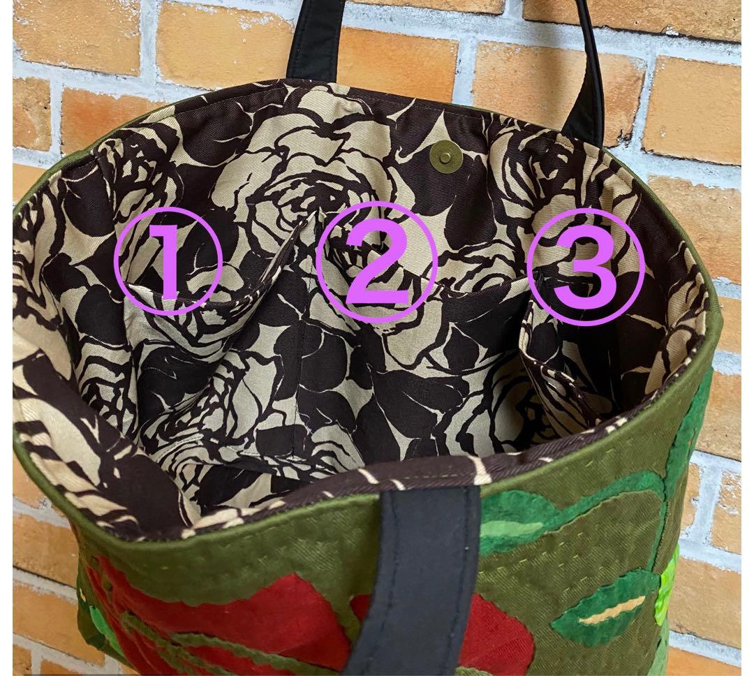 ハワイアンキルトバッグ（薔薇）