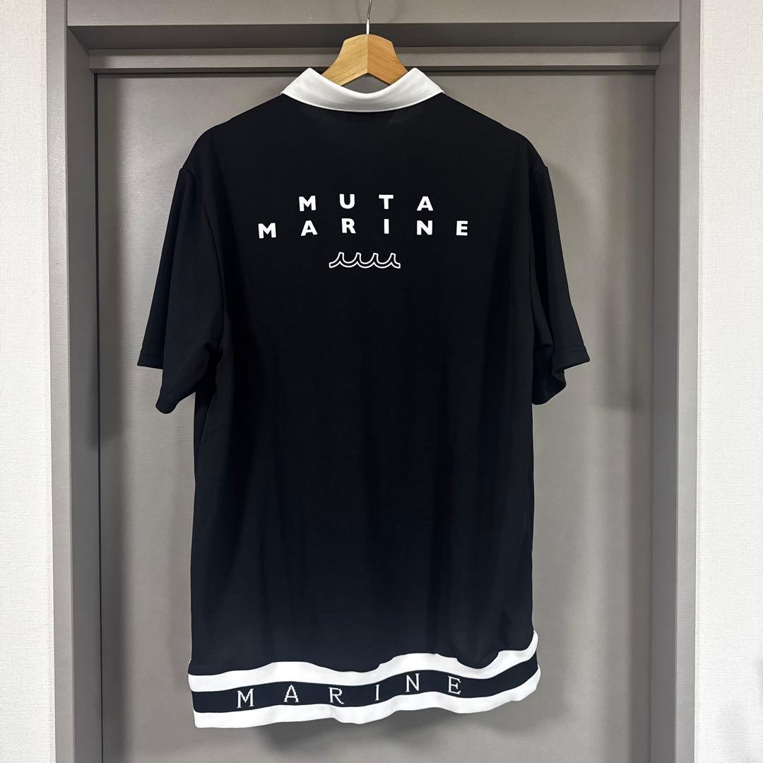 完売品 ムータマリンゴルフ ヘムリブ ポロシャツ (バイカラー)