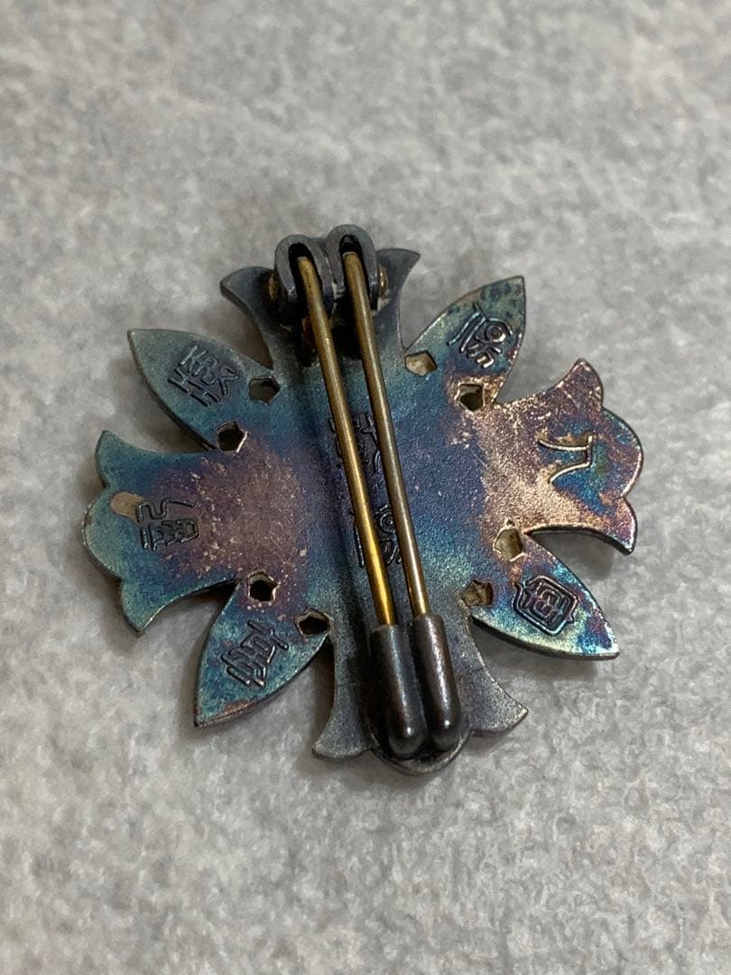 軍人傷痍記章 戦闘や公務で傷病を負った軍人や軍属に授与された記章 木箱付き