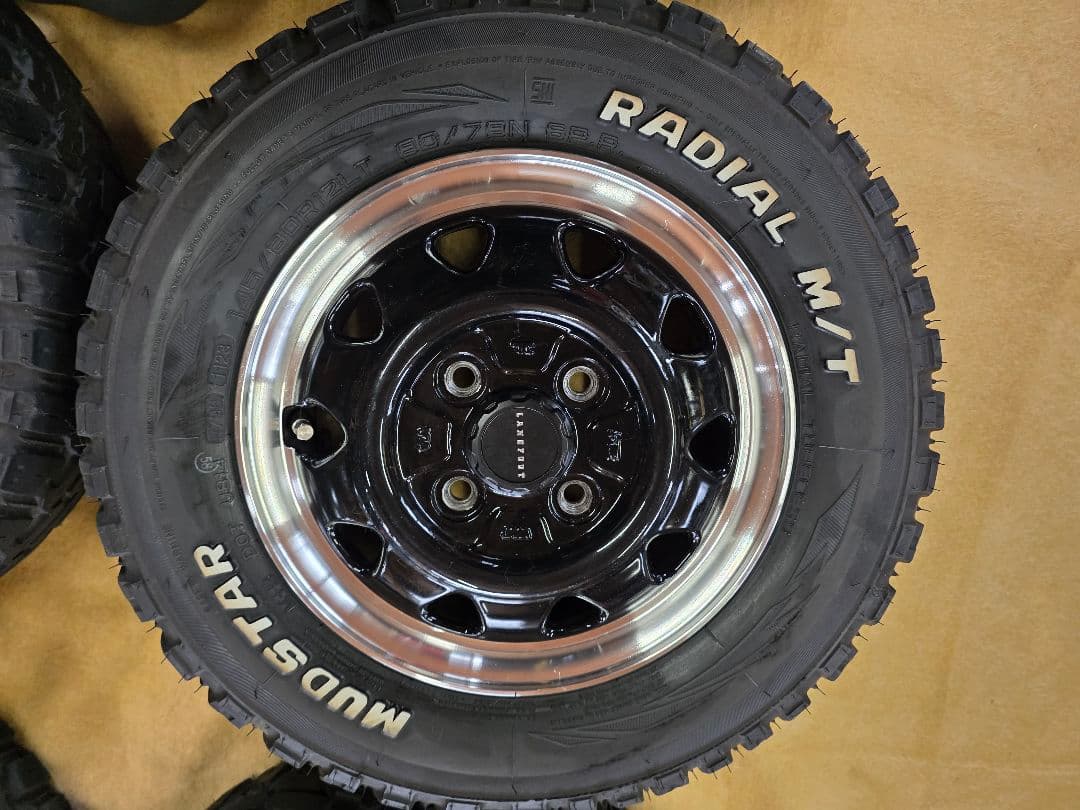 アゲアゲ軽自動車 タイヤ・ホイールセット 145/80R12LT足元決まります