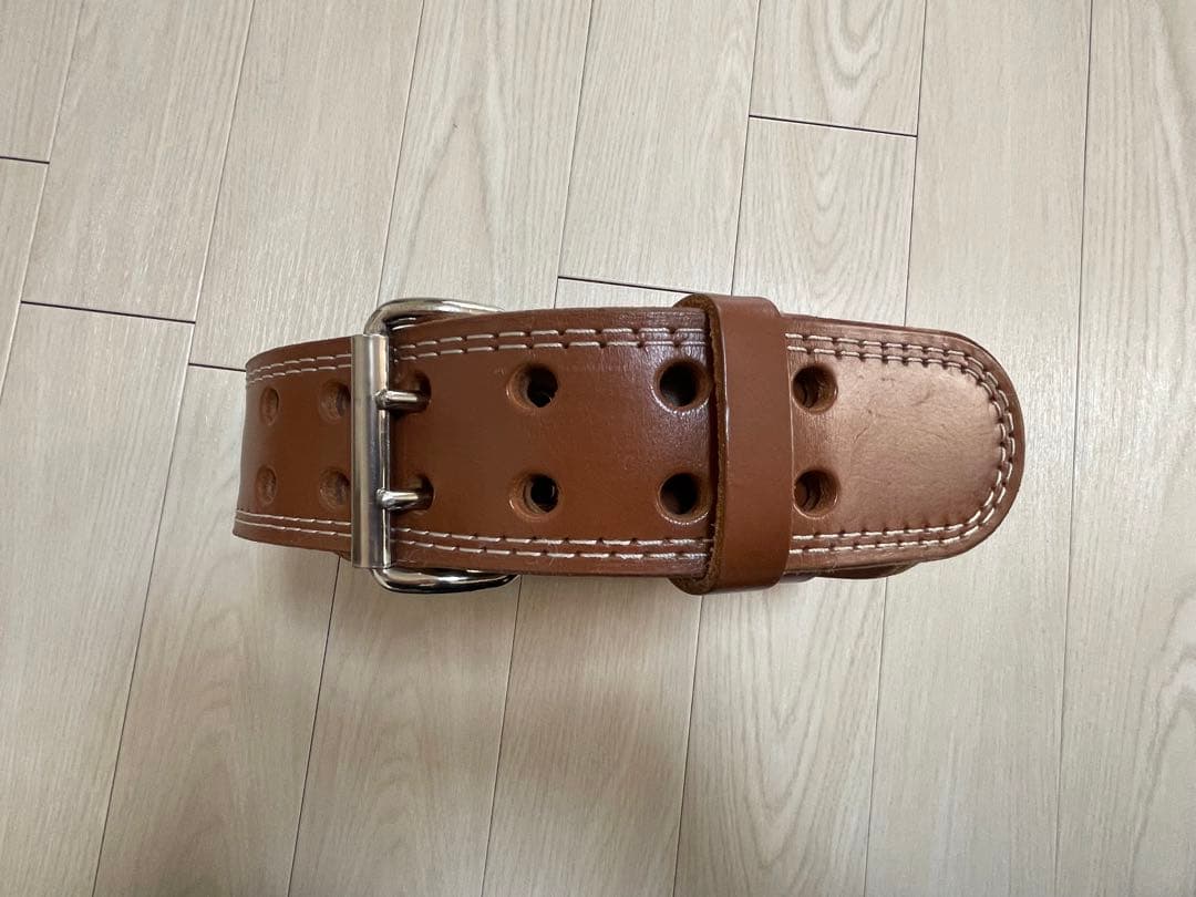 【美品】GOLD'S GYM プロレザー パワーベルト S