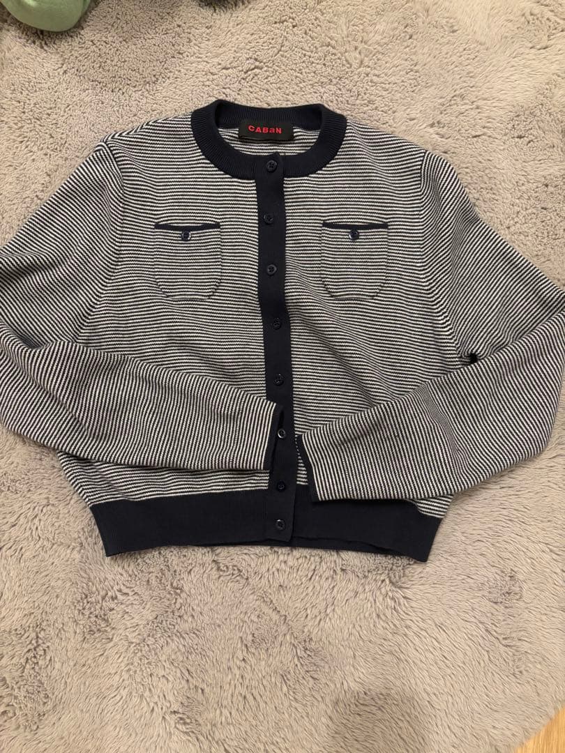 CABaN キャバン　ストライプ カーディガン　美品
