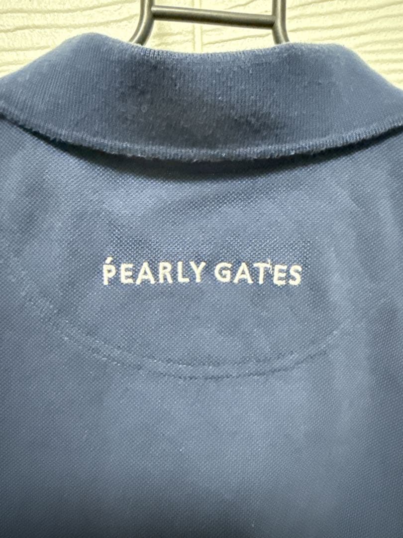 PEARLY GATES 刺繍ロゴ付き ポロシャツ