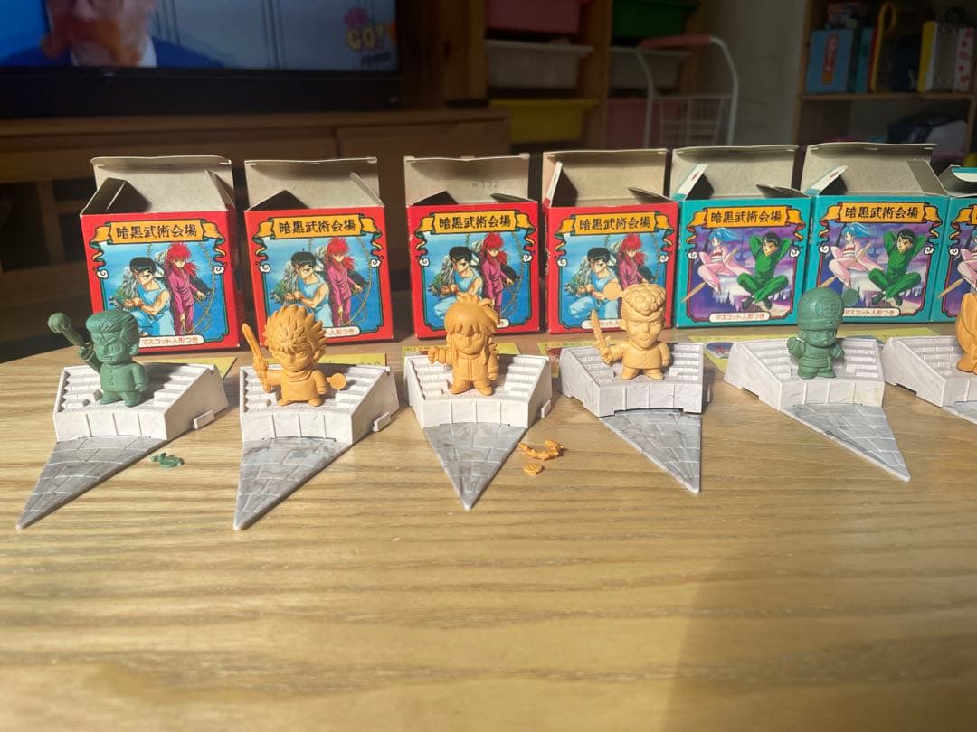 森永チョコスナック 幽遊白書 暗黒武術会場 消しゴムフィギュア