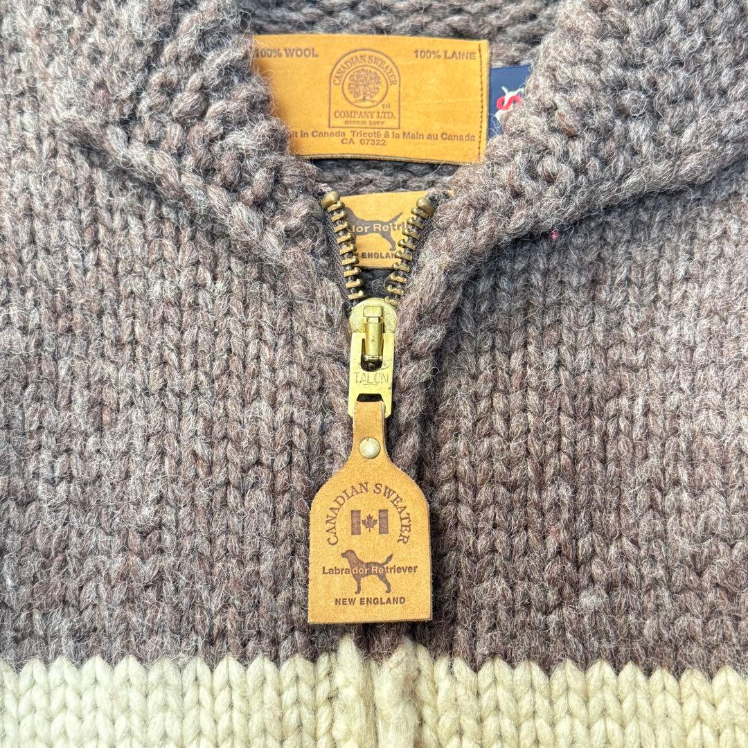 カナディアンセーター ラブラドールレトリバー カウチン セーター ジップアップ