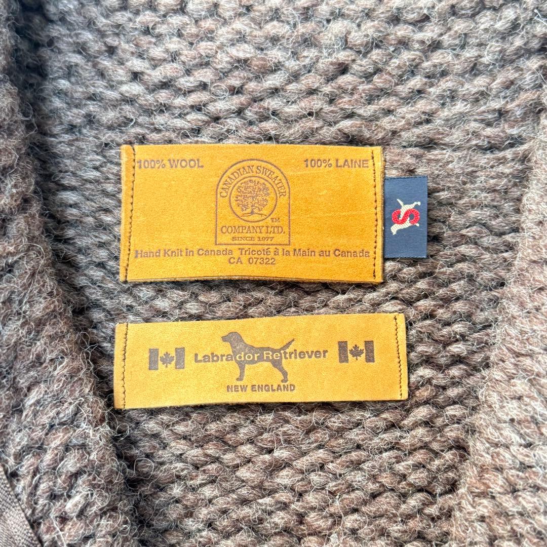 カナディアンセーター ラブラドールレトリバー カウチン セーター ジップアップ