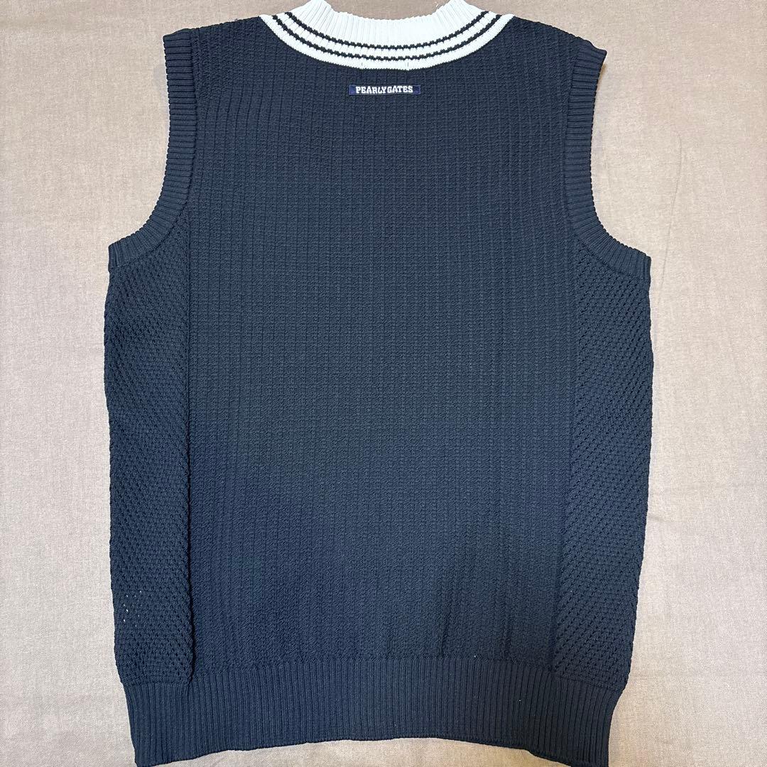 PEARLY GATES ネイビー Vネックベスト サイズ4