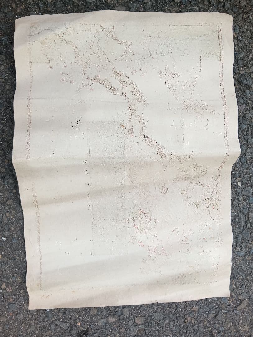 浮世絵 軍艦と桜のアート、引札、暦、版画、三浦茂兵衛