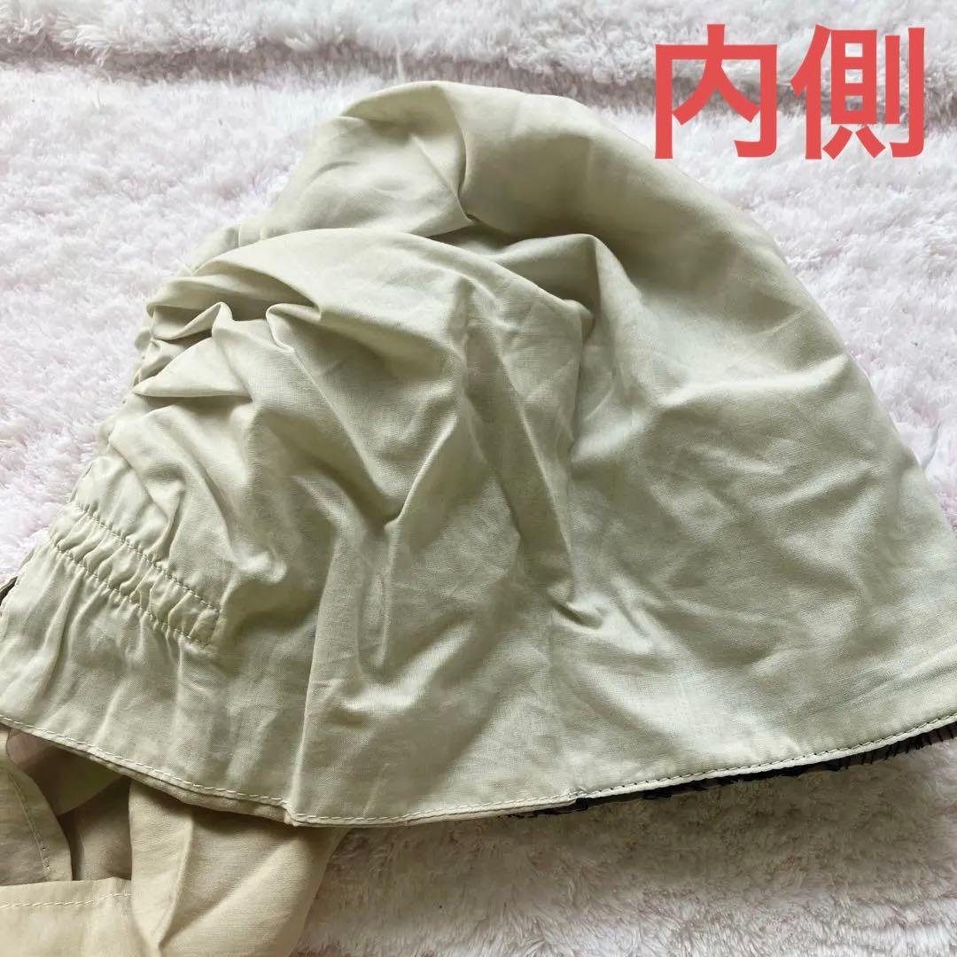 今だけお値下げ中⭐︎BAREN花柄刺繍スカーフハット　ベージュ/黒　Mサイズ完売品