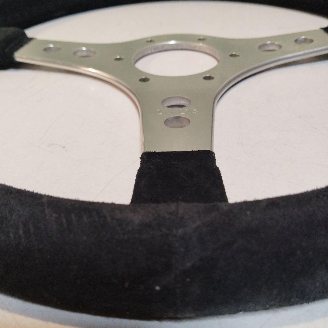 旧車　1部布、木製ハンドル　 直径35cm