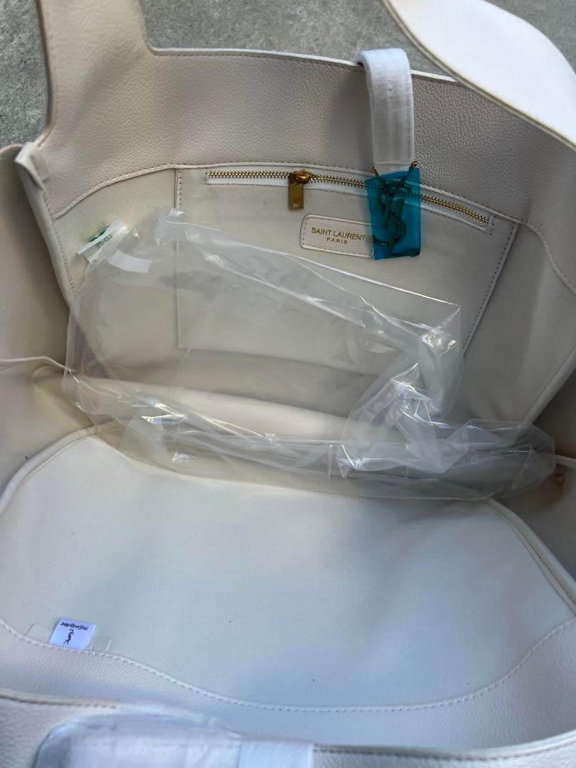 SAINT LAURENT ホワイト トートバッグ 保存袋付き