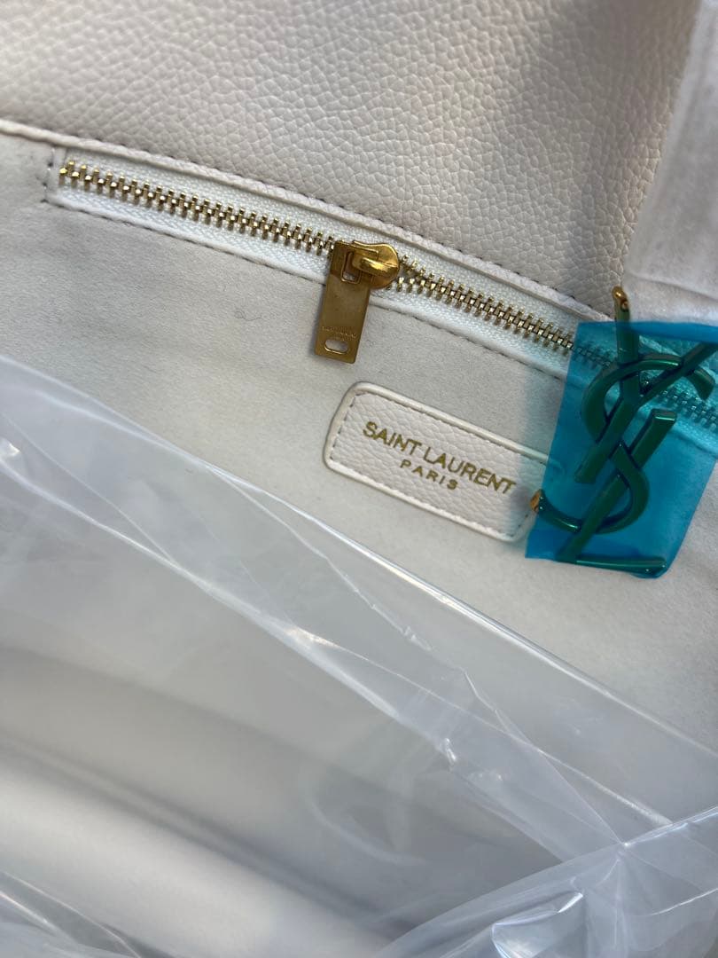 SAINT LAURENT ホワイト トートバッグ 保存袋付き