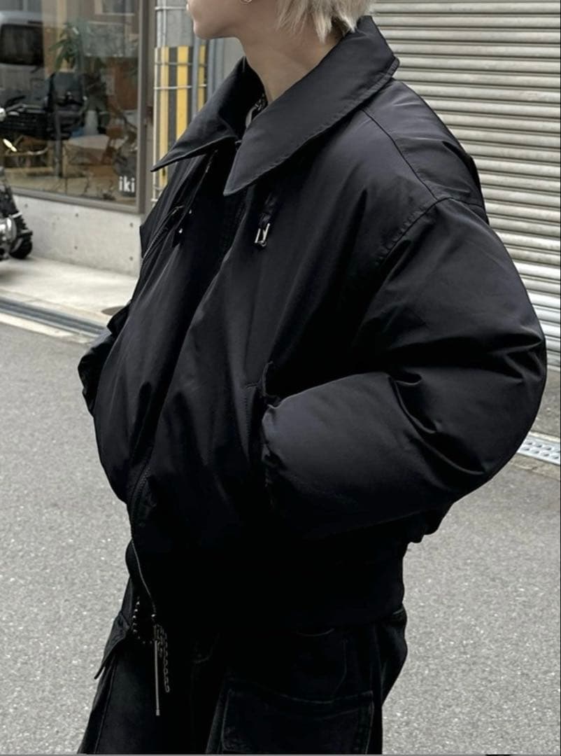 ジャケット・アウター Chikashitsu + stand neck padding jacket