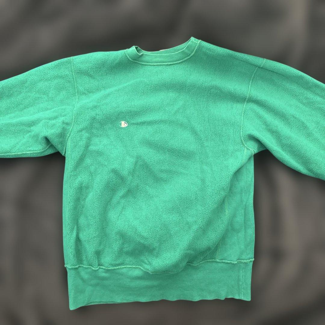 Champion Reverse Weave 90'sトレーナー L ターコイズ