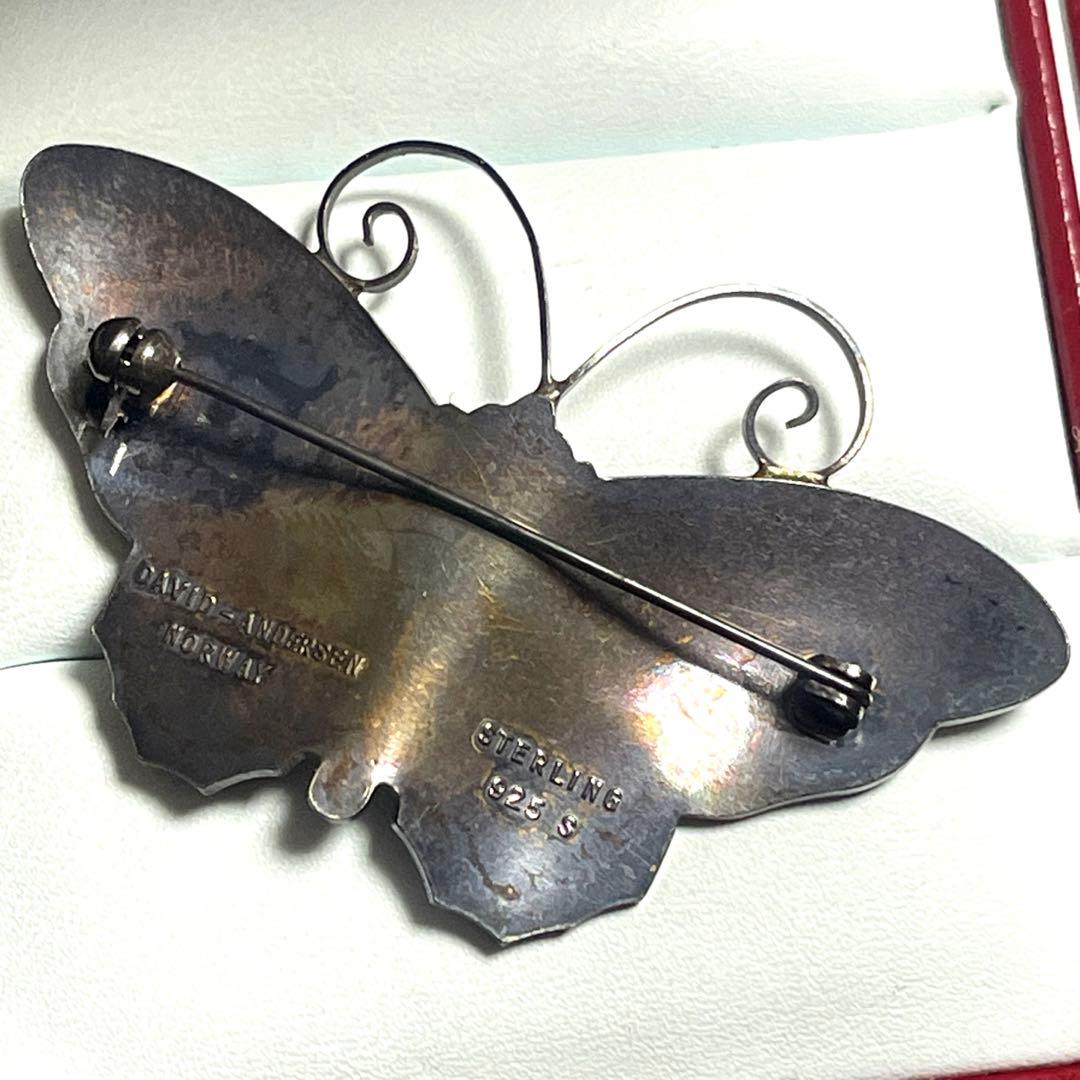 DAVID-ANDERSEN デビット アンデルセン 蝶ブローチ SV925