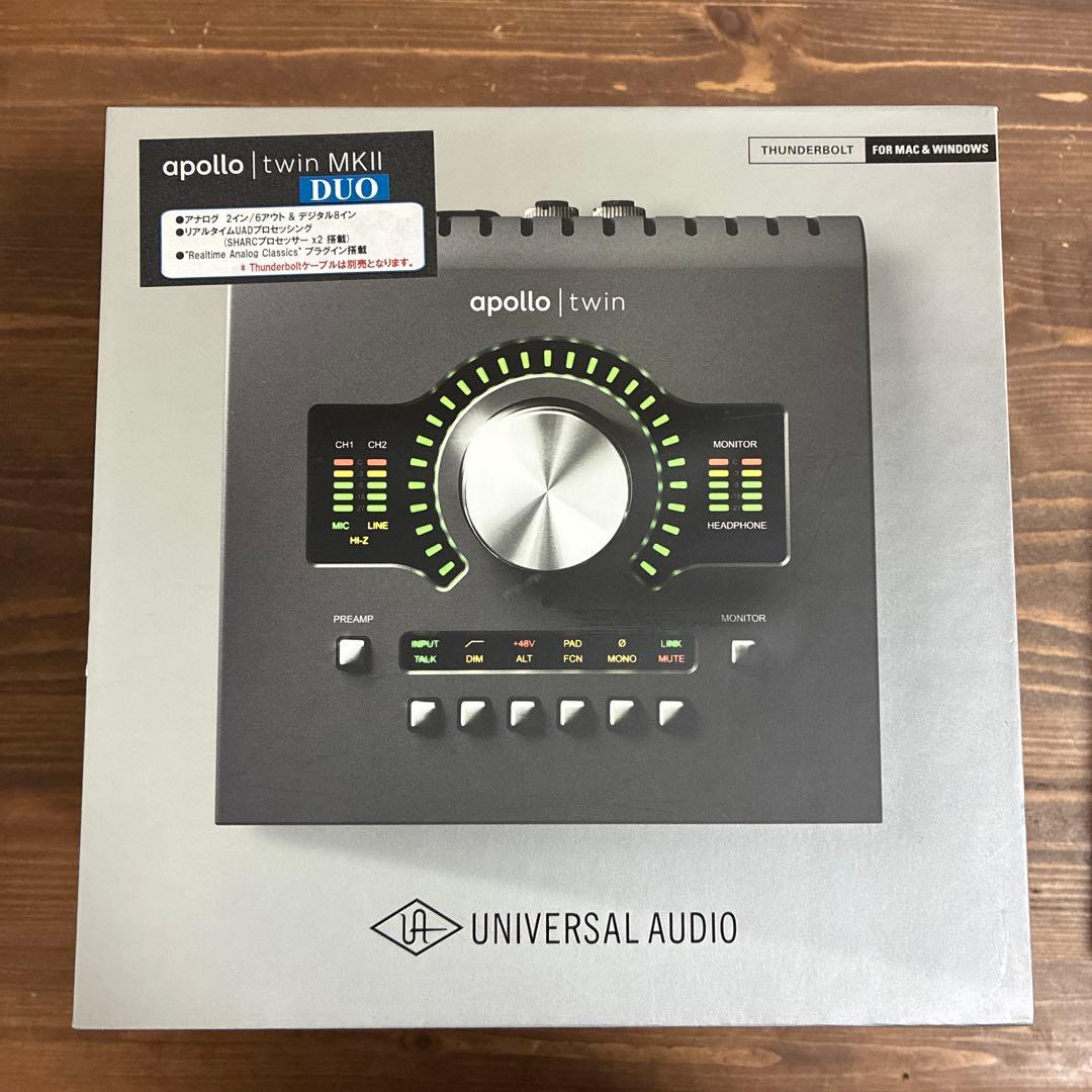 DTM・DAW ruka UAD Apollo Twin mk2 DUO