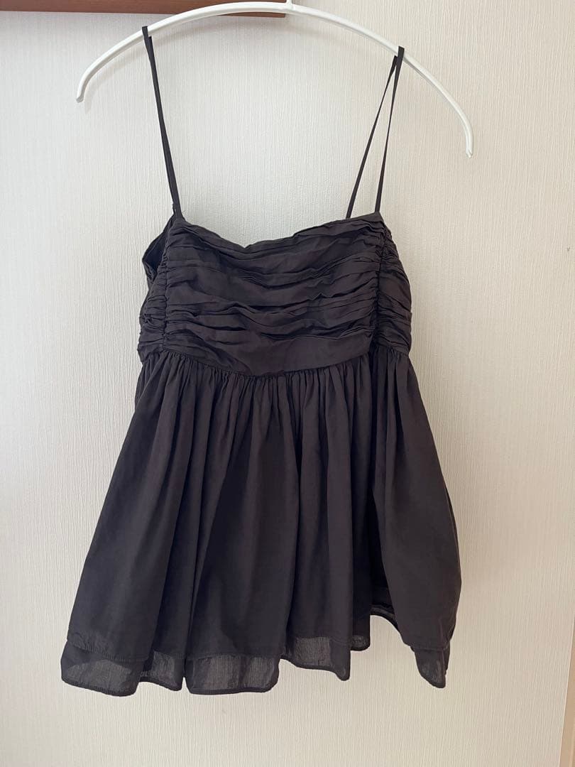 美品　カレンソロジー　レイヤードキャミソール　グレー